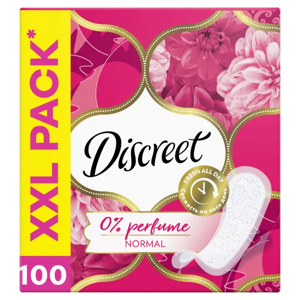 Discreet Légáteresztő illatmentes Tisztasági Betétek, 100 db termékhez kapcsolódó kép