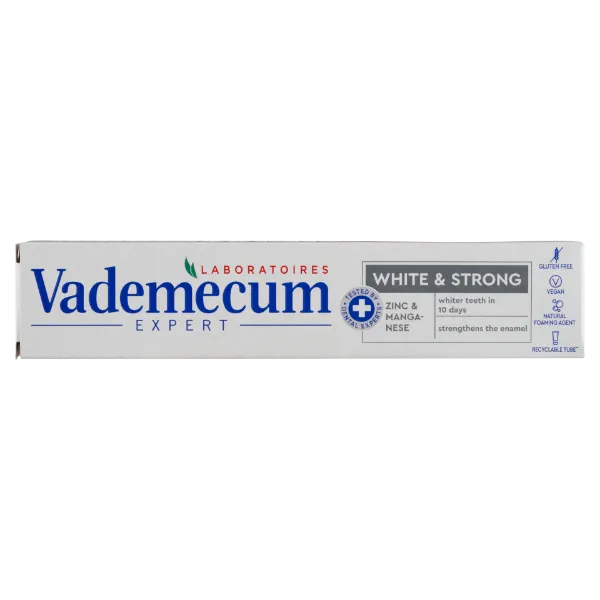 Vademecum White & Strong fogkrém cinkkel és mangánnal 75 ml termékhez kapcsolódó kép