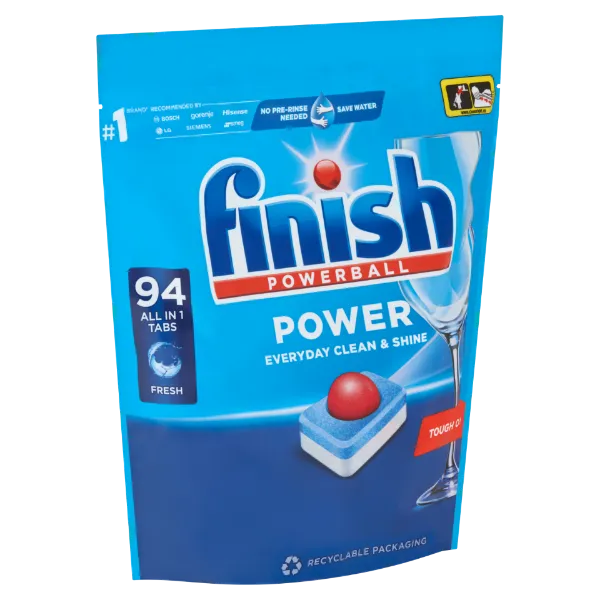 Finish Powerball Power All in 1 Regular mosogatógép tabletta 94 db 1504 g termékhez kapcsolódó kép