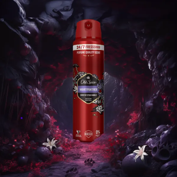 Old Spice Nightpanther Deo Spray Férfiaknak, 150 ml termékhez kapcsolódó kép