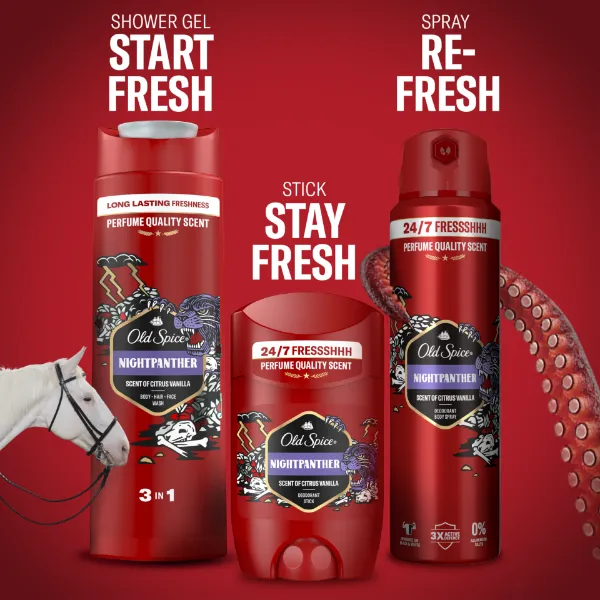 Old Spice Nightpanther Deo Spray Férfiaknak, 150 ml termékhez kapcsolódó kép