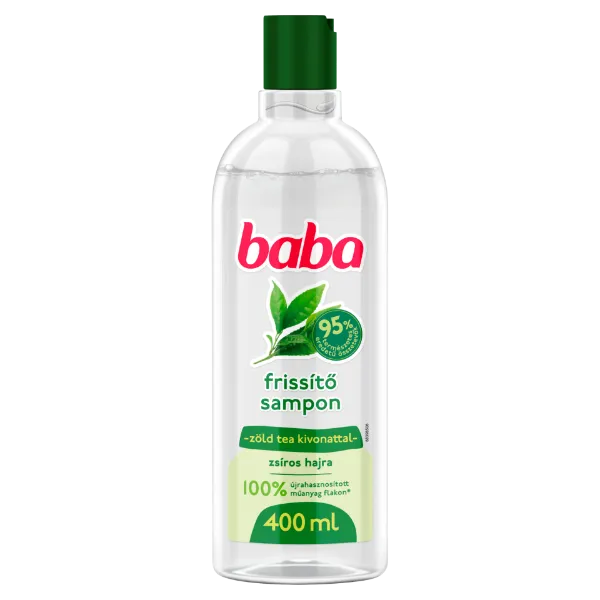 Baba sampon zsíros hajra zöldtea-kivonattal 400 ml termékhez kapcsolódó kép