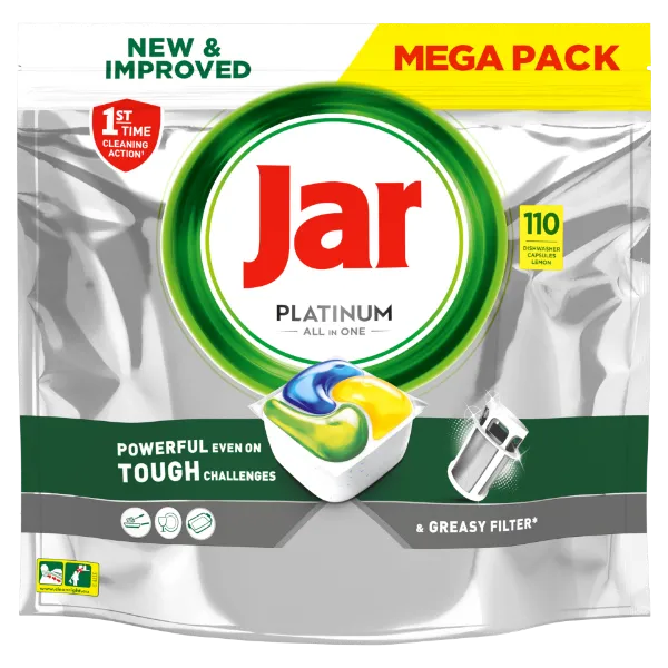 Jar Platinum Lemon All In One Mosogatókapszula, 110 db termékhez kapcsolódó kép