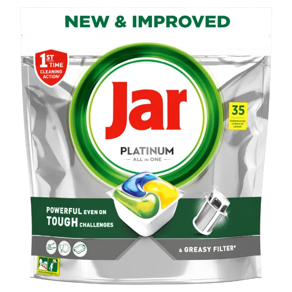 Jar Platinum Lemon All In One Mosogatókapszula, 35 db termékhez kapcsolódó kép