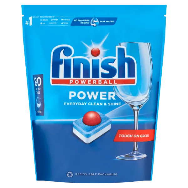 Finish Power All in 1 Regular mosogatógép tabletta 80 db termékhez kapcsolódó kép