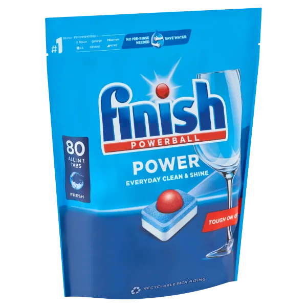 Finish Power All in 1 Regular mosogatógép tabletta 80 db termékhez kapcsolódó kép