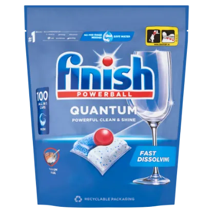 Finish Powerball Quantum All in 1 Regular mosogatógép kapszula 100 db 1040 g termékhez kapcsolódó kép