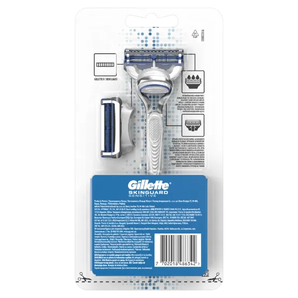 Gillette SkinGuard Sensitive Borotva Férfiaknak+ 1 Borotvabetét termékhez kapcsolódó kép