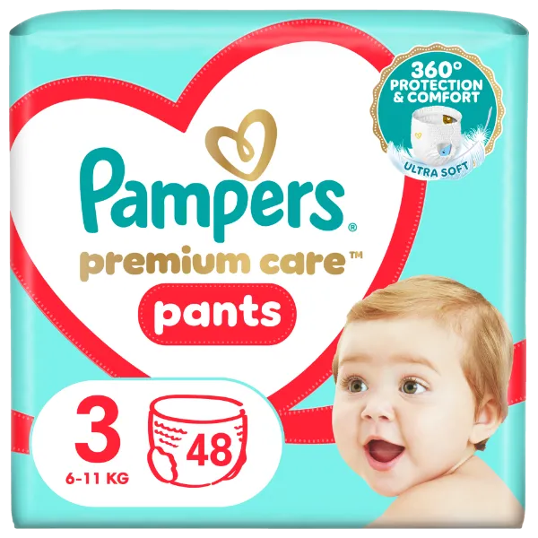Pampers Premium Care Bugyipelenka, Méret: 3, 48 db Bugyipelenka, 6kg -11kg termékhez kapcsolódó kép