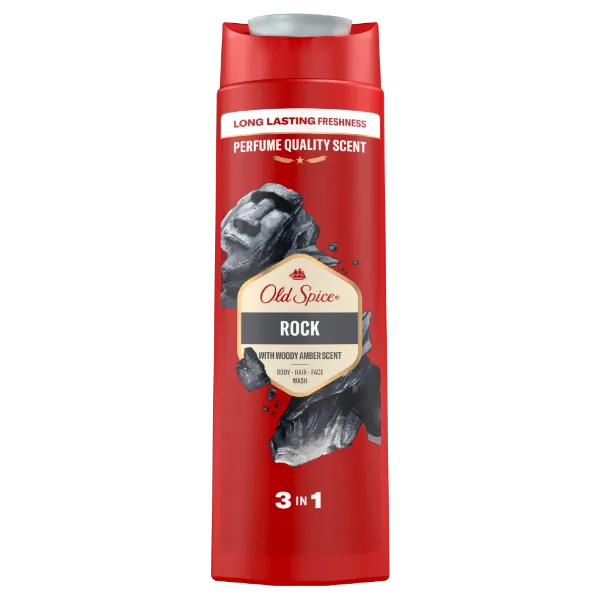 Old Spice Rock Tusfürdő És Sampon Férfiaknak 400 ml, 3az1-ben, Hosszan Tartó Frissesség termékhez kapcsolódó kép