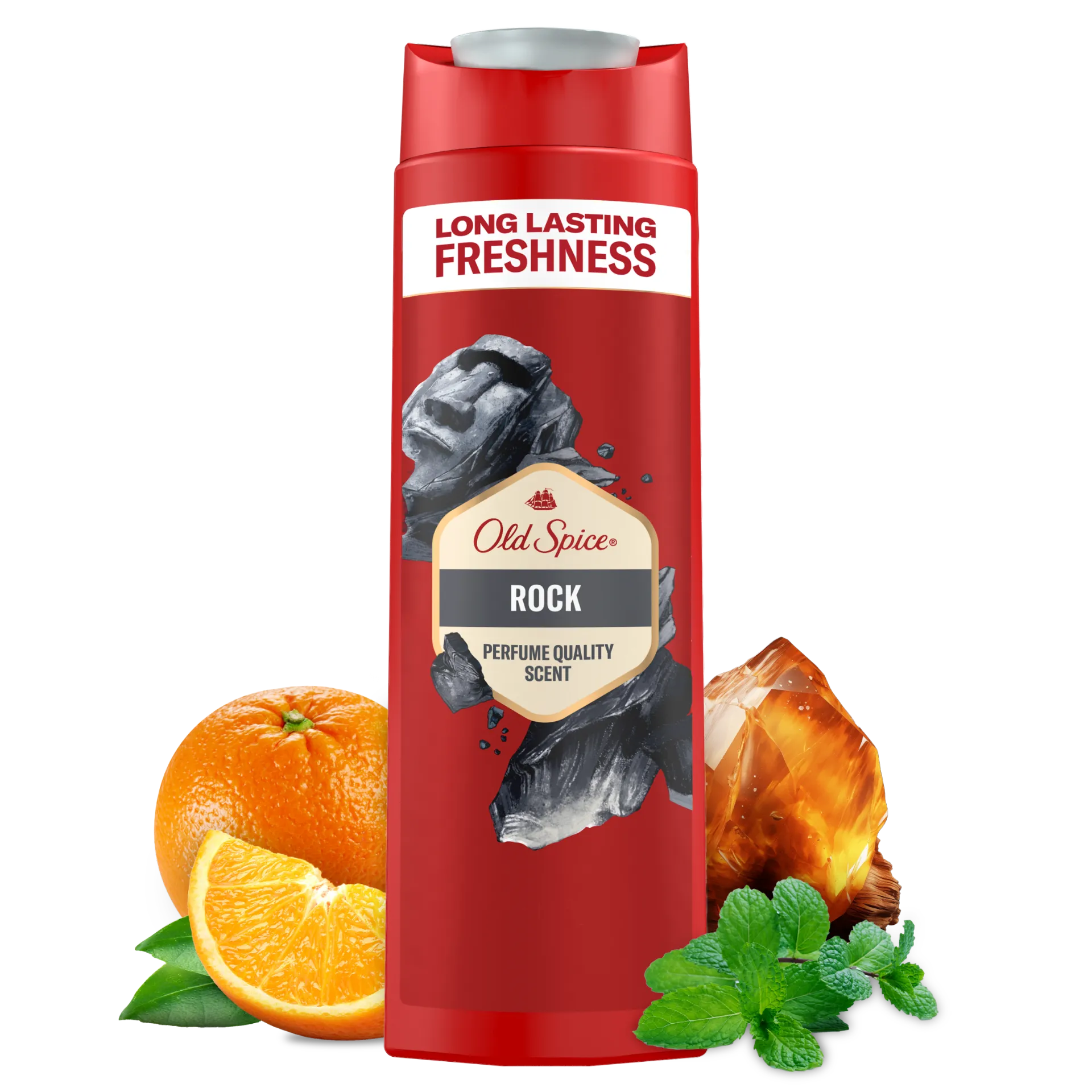 Old Spice Rock Tusfürdő És Sampon Férfiaknak 400 ml, 3az1-ben, Hosszan Tartó Frissesség