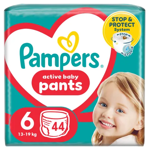 Pampers Pants Bugyipelenka, Méret: 6, 44 db pelenka, 14kg-19kg termékhez kapcsolódó kép