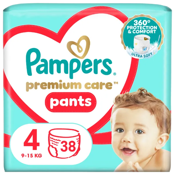Pampers Premium Care Bugyipelenka, Méret: 4, 38 db Bugyipelenka, 9kg-15kg termékhez kapcsolódó kép