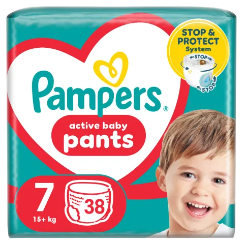 Pampers Pants Bugyipelenka, Méret: 7, 38 db pelenka, 17kg+ termékhez kapcsolódó kép
