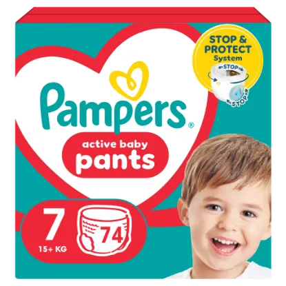 Pampers  Bugyipelenka, Méret: 7, 74 db Pelenka, 17kg+ termékhez kapcsolódó kép