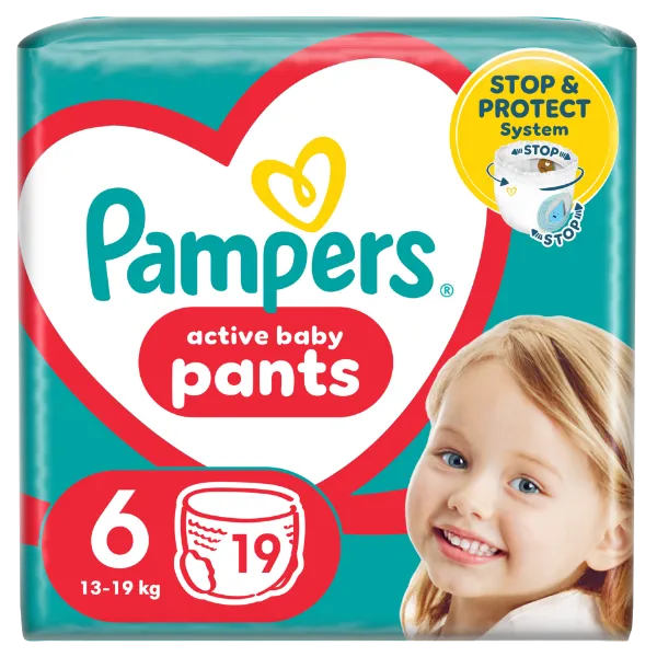 Pampers Pants Bugyipelenka, Méret: 6, 19 db pelenka, 14kg-19kg termékhez kapcsolódó kép