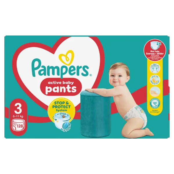 Pampers  Bugyipelenka, Méret: 3, 128 db Pelenka, 6kg - 11kg termékhez kapcsolódó kép
