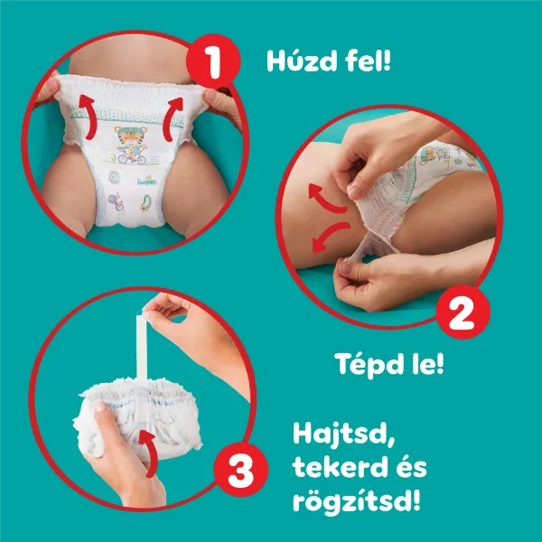 Pampers  Bugyipelenka, Méret: 3, 128 db Pelenka, 6kg - 11kg termékhez kapcsolódó kép
