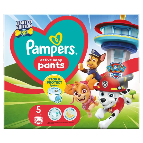 Pampers Pants Paw Patrol Kiadás, Méret: 5, 66 db Pelenka, 12kg - 17kg termékhez kapcsolódó kép