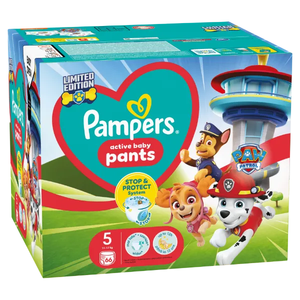 Pampers Pants Paw Patrol Kiadás, Méret: 5, 66 db Pelenka, 12kg - 17kg termékhez kapcsolódó kép