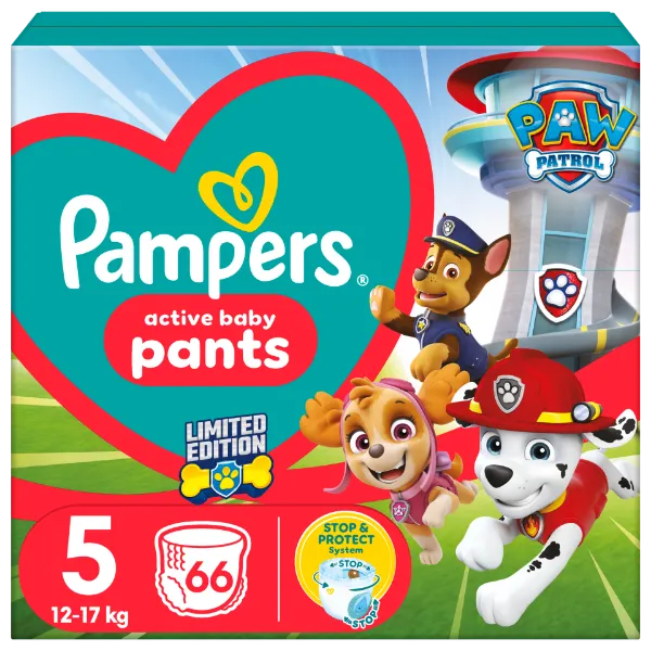 Pampers Pants Paw Patrol Kiadás, Méret: 5, 66 db Pelenka, 12kg - 17kg termékhez kapcsolódó kép