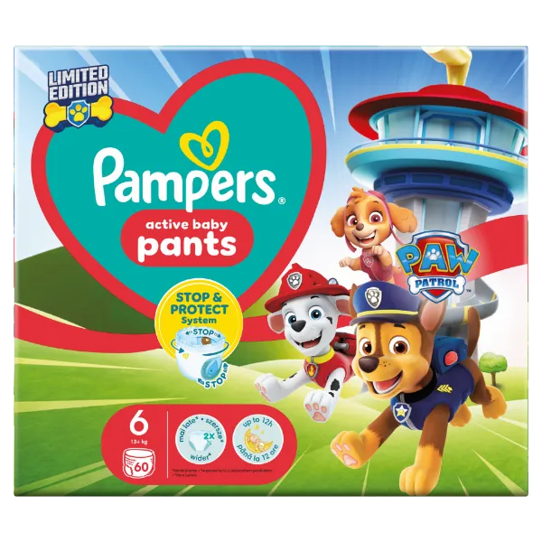 Pampers Pants Paw Patrol Kiadás, Méret: 6, 60 db Pelenka, 14kg - 19kg termékhez kapcsolódó kép