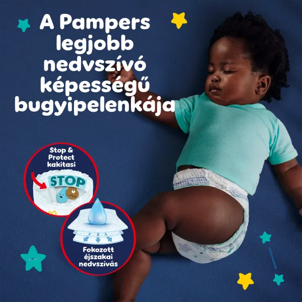 Pampers Night Pants Éjszakai Bugyipelenka, 5 Méret, 22 Bugyipelenka, 12kg-17kg termékhez kapcsolódó kép
