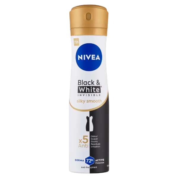 NIVEA Black & White Invisible Silky Smooth izzadásgátló 150 ml termékhez kapcsolódó kép
