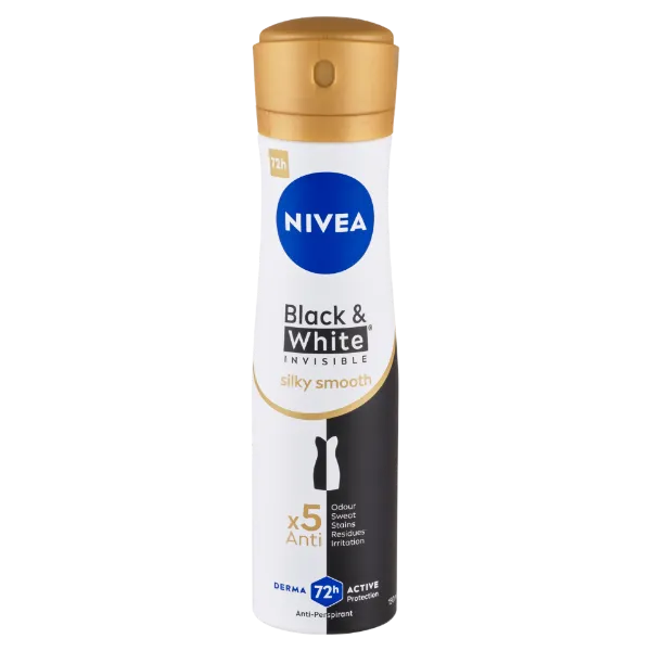 NIVEA Black & White Invisible Silky Smooth izzadásgátló 150 ml termékhez kapcsolódó kép