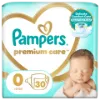 Pampers Premium Care Pelenka, 0 Méret, 30 db, <3kg termékhez kapcsolódó kép