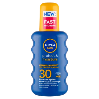 NIVEA SUN Protect & Moisture spray FF30 200 ml termékhez kapcsolódó kép