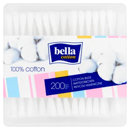 Bella fültisztító pálcika műanyag doboz 200db termékhez kapcsolódó kép