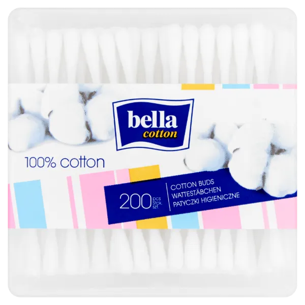 Bella fültisztító pálcika műanyag doboz 200db termékhez kapcsolódó kép