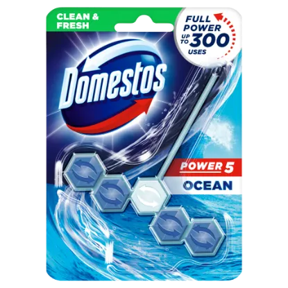 DOMESTOS Power5 WC frissítő blokk Ocean 55 g termékhez kapcsolódó kép