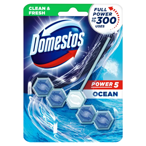 DOMESTOS Power5 WC frissítő blokk Ocean 55 g termékhez kapcsolódó kép