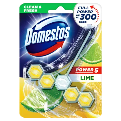 DOMESTOS Power5 WC frissítő blokk Lime 55 g termékhez kapcsolódó kép