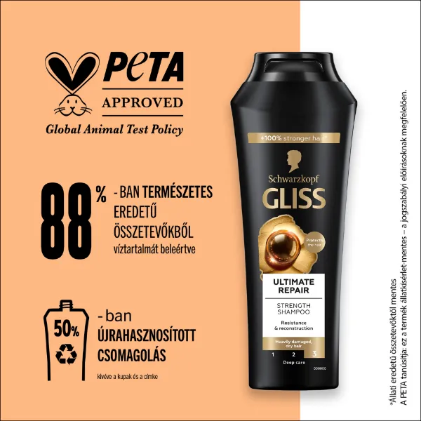 Gliss Ultimate Repair sampon 400 ml  termékhez kapcsolódó kép