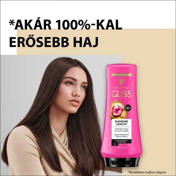 Gliss Supreme Length hajbalzsam biotin complexel & bazsarózsával 200 ml termékhez kapcsolódó kép