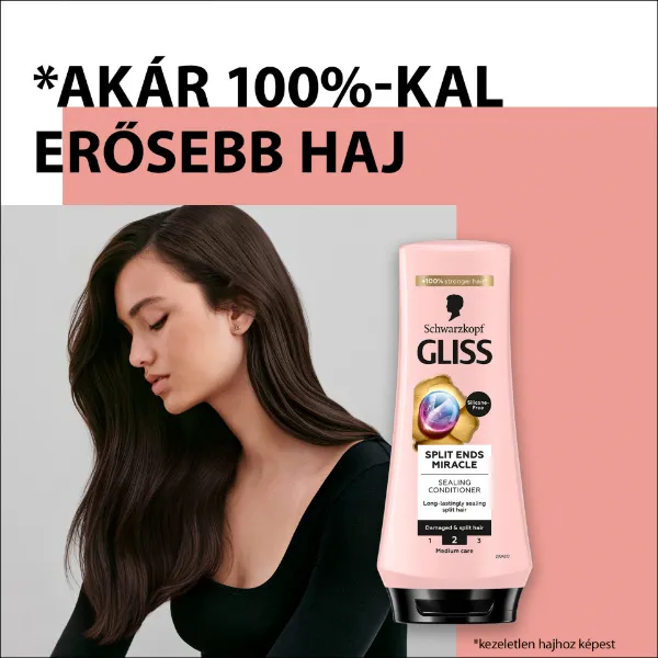 Gliss Split Ends Miracle hajbalzsam Ionic komplex-szel + szőlőmagolajjal 200 ml termékhez kapcsolódó kép