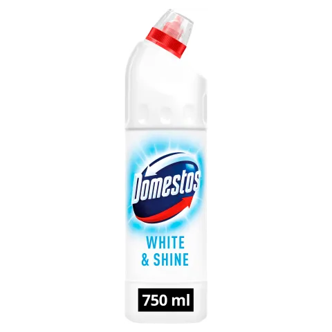 DOMESTOS Extended Power fertőtlenítő hatású folyékony tisztítószer White & Shine 750 ml termékhez kapcsolódó kép