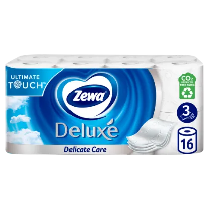 Zewa Deluxe Delicate Care toalettpapír 3 rétegű 16 tekercs termékhez kapcsolódó kép
