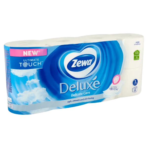 Zewa Deluxe Delicate Care 3 rétegű toalettpapír 8 tekercs termékhez kapcsolódó kép