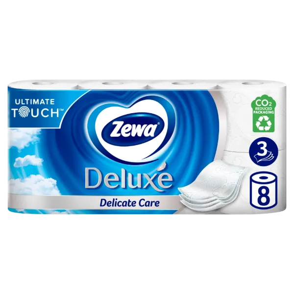 Zewa Deluxe Delicate Care 3 rétegű toalettpapír 8 tekercs termékhez kapcsolódó kép