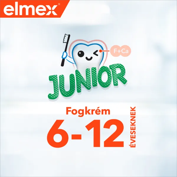 elmex Junior fogkrém 6-12 éves korig 75 ml  termékhez kapcsolódó kép
