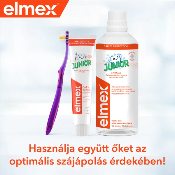 elmex Junior fogkrém 6-12 éves korig 75 ml  termékhez kapcsolódó kép