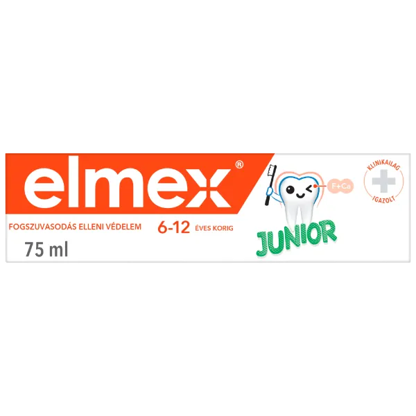 elmex Junior fogkrém 6-12 éves korig 75 ml  termékhez kapcsolódó kép