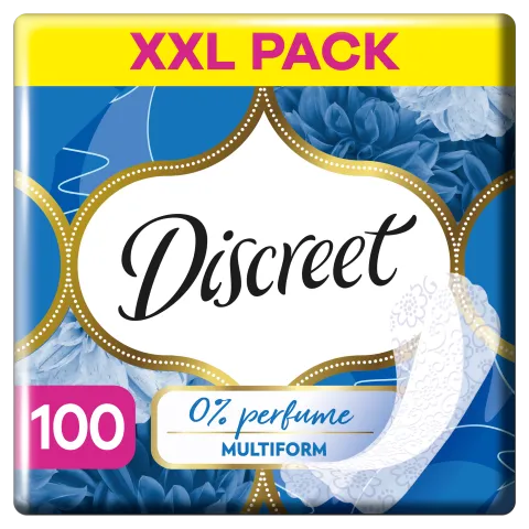 Discreet Légáteresztő Multiform illatmentes Tisztasági Betétek x100 termékhez kapcsolódó kép