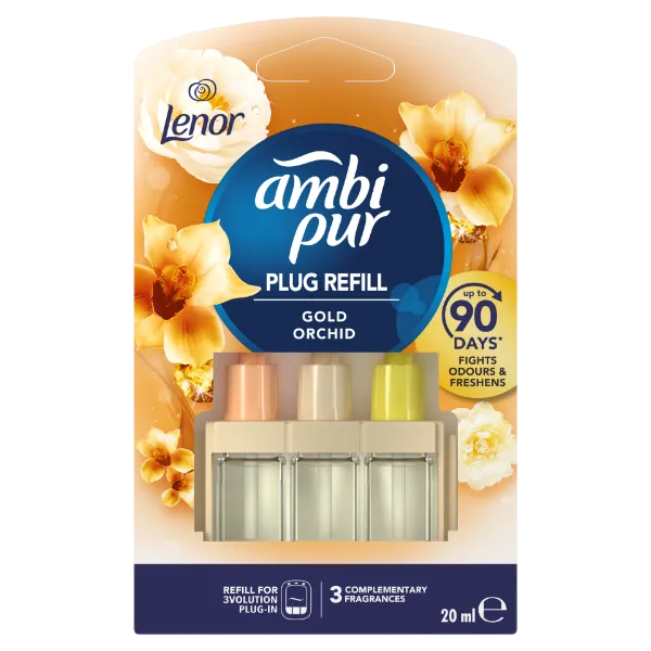 Ambi Pur 3Volution Gold Orchid elektromos légfrissítő-utántöltő, 20ml termékhez kapcsolódó kép