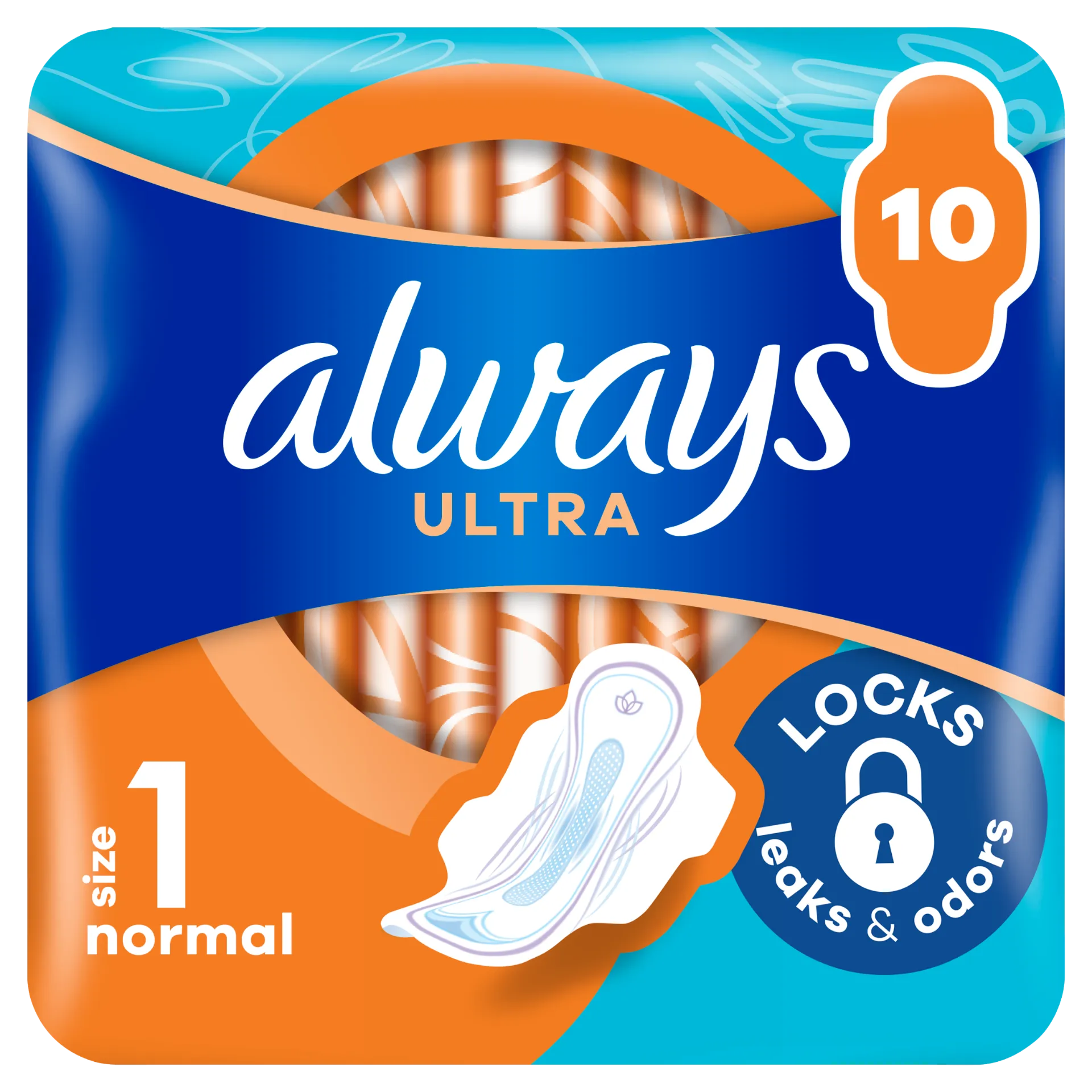Always Ultra Normal (1-es méret) Szárnyas Egészségügyi Betét, 10 Db