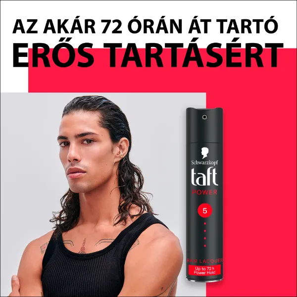 Taft Power hajlakk minden hajtípusra 250 ml termékhez kapcsolódó kép